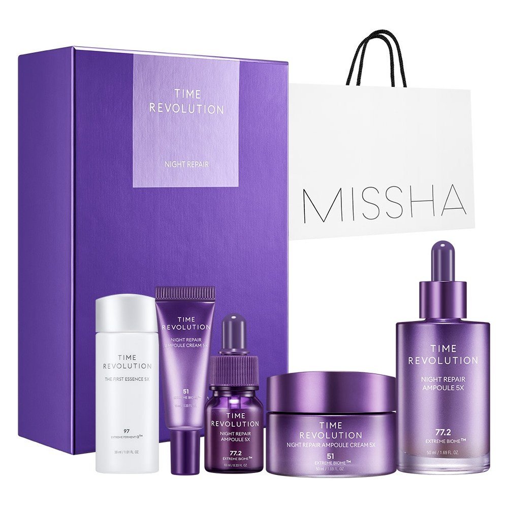 Missha Time Revolution Probio Ampoule багц (Pink)